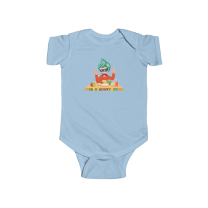 Infant Bodysuit - Super kiddo eating healthy breafast - [[{"value":"Wonderwear Kid"}]]