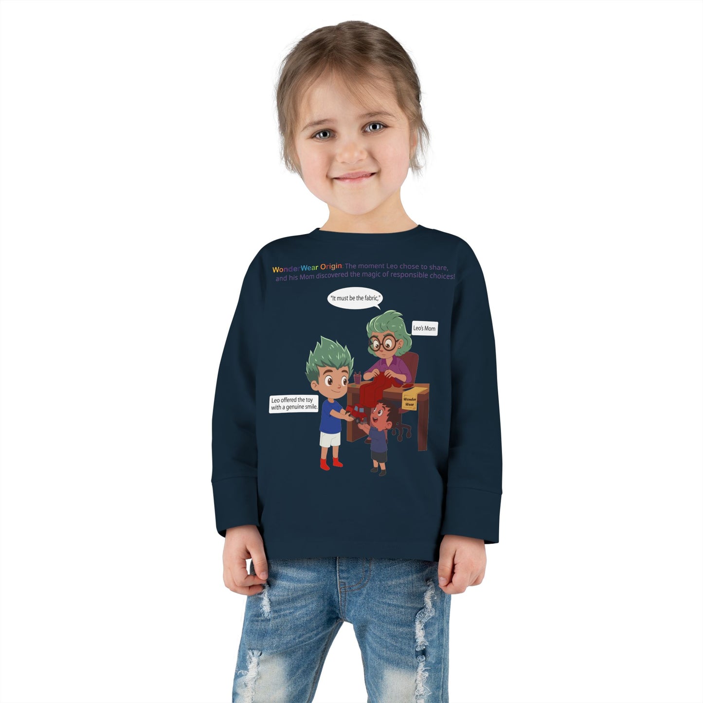 Toddler Long Sleeve Tee - WonderWear Origin - [[{"value":"Wonderwear Kid"}]]