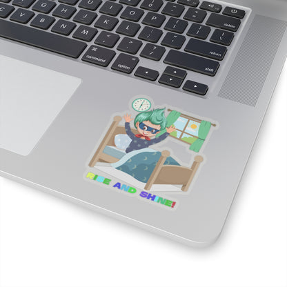 Kiss-Cut Stickers - Super kiddo teaches us to wake up early - [[{"value":"Wonderwear Kid"}]]