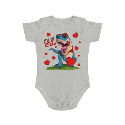 Infant Fine Jersey Bodysuit - Valentines -  Dinosaur - [[{"value":"Wonderwear Kid"}]]