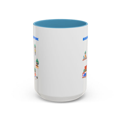 Accent Coffee Mug - Super kiddo daily routine - [[{"value":"Wonderwear Kid"}]]