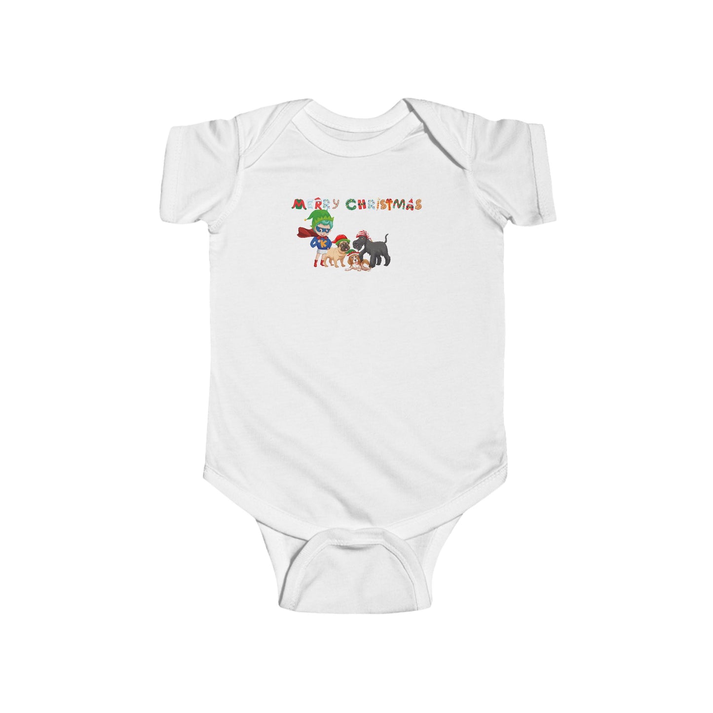 Infant Bodysuit - Super kiddo woith pet friends - [[{"value":"Wonderwear Kid"}]]