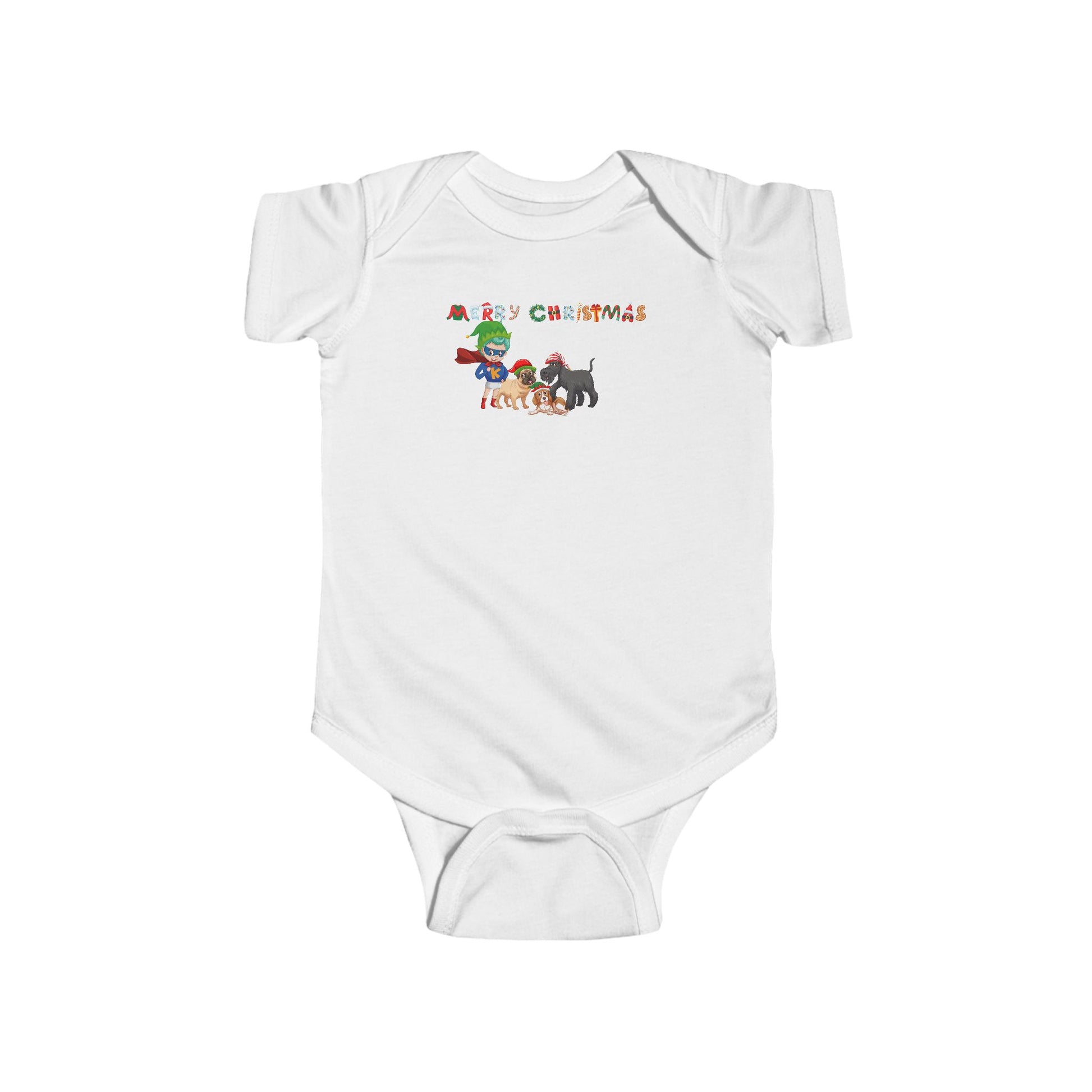 Infant Bodysuit - Super kiddo woith pet friends - [[{"value":"Wonderwear Kid"}]]