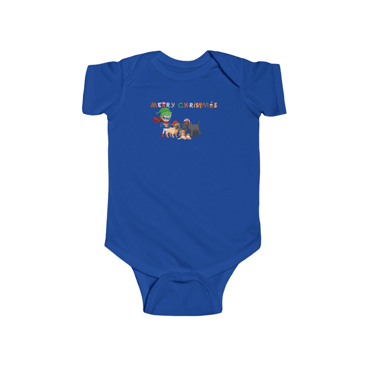Infant Bodysuit - Super kiddo woith pet friends - [[{"value":"Wonderwear Kid"}]]