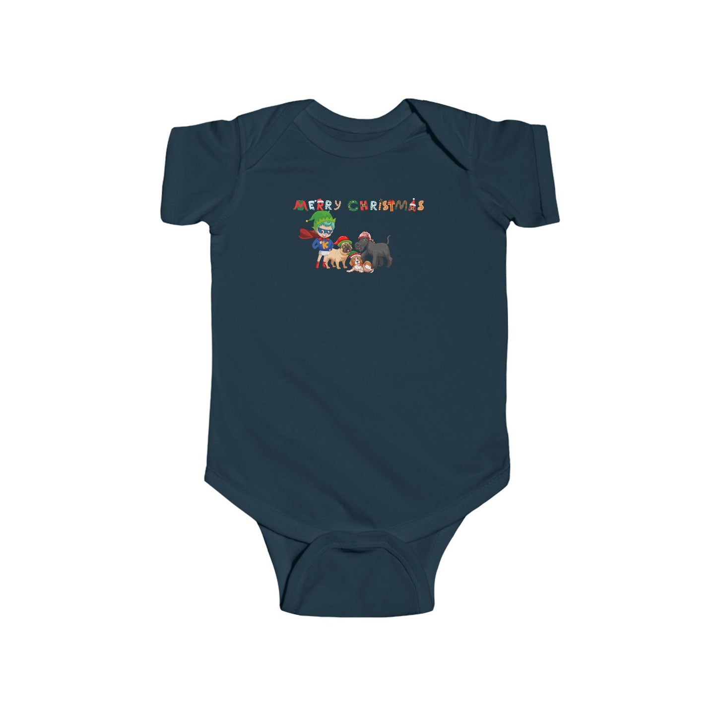 Infant Bodysuit - Super kiddo woith pet friends - [[{"value":"Wonderwear Kid"}]]