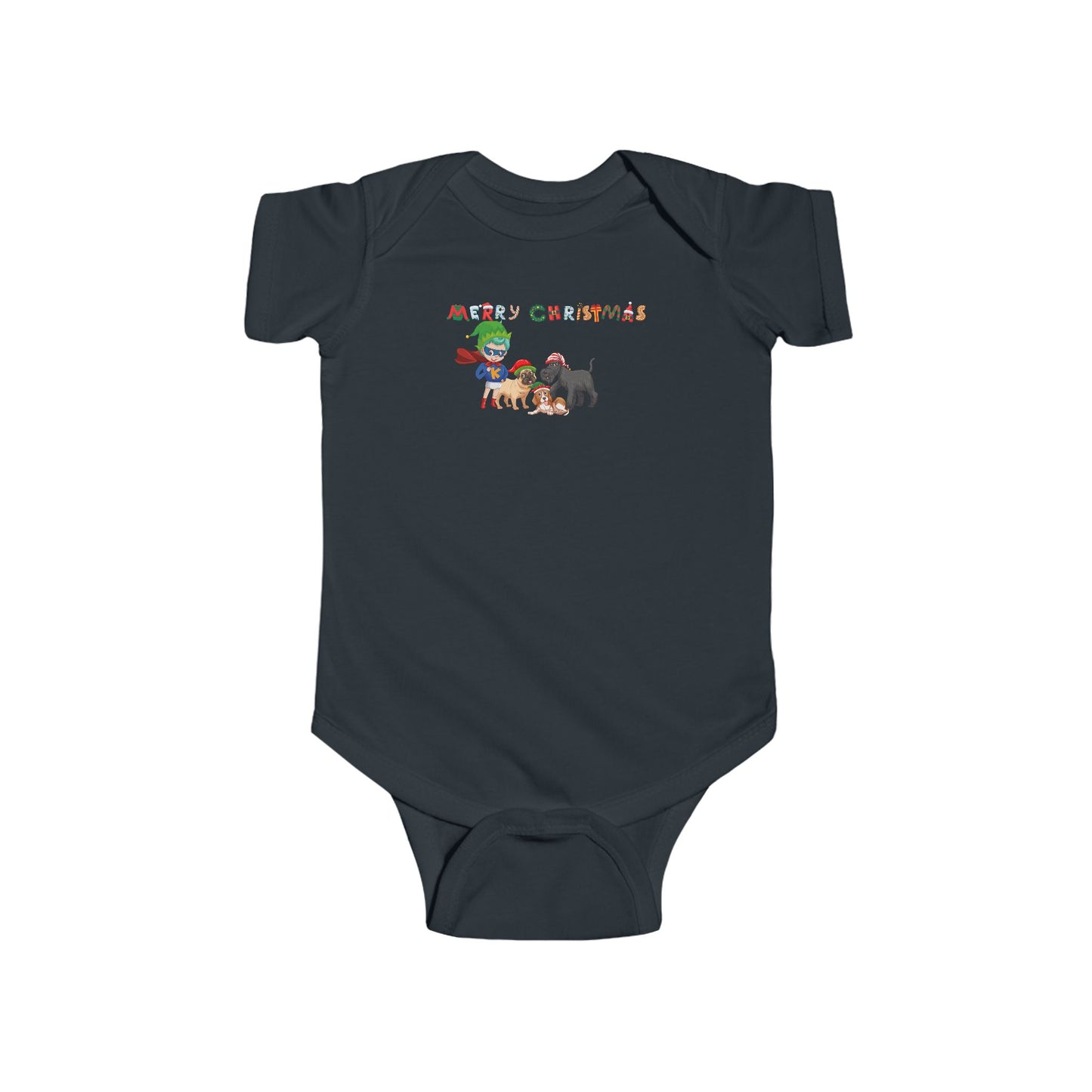 Infant Bodysuit - Super kiddo woith pet friends - [[{"value":"Wonderwear Kid"}]]