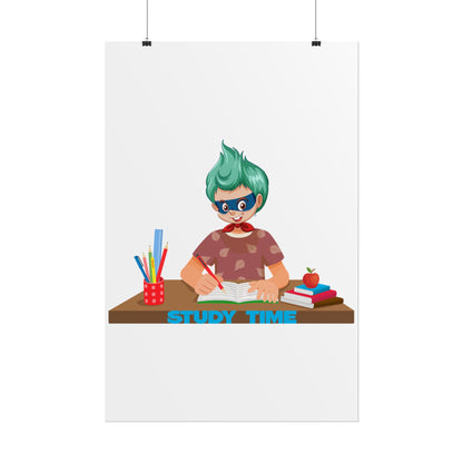 Rolled Posters - Super kiddo studying - [[{"value":"Wonderwear Kid"}]]