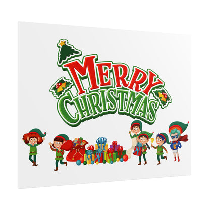Rolled Posters - Merry christmas from super friends - [[{"value":"Wonderwear Kid"}]]