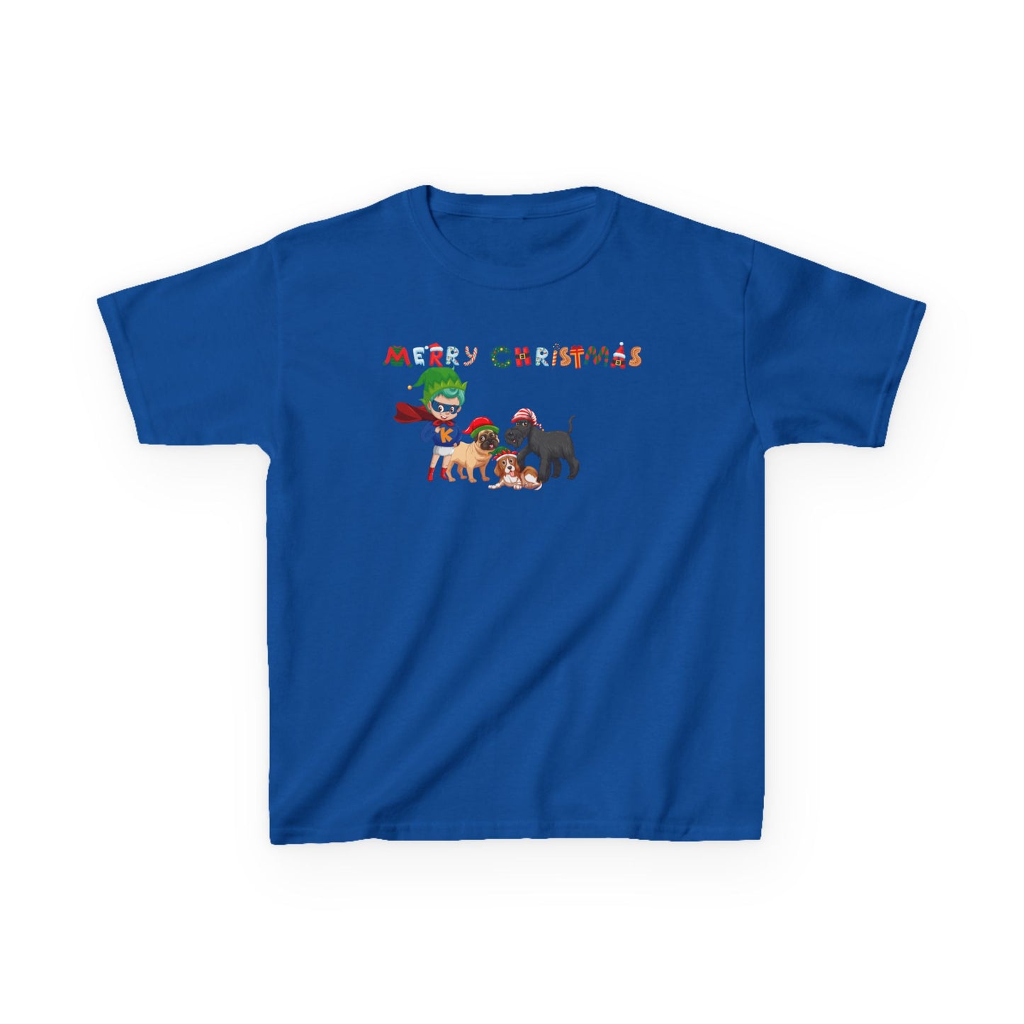 Kids Heavy Cotton™ Tee - Super kiddo woith pet friends - [[{"value":"Wonderwear Kid"}]]