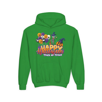 Youth Heavy Blend Hooded Sweatshirt - Happy halloween trick or treat - [[{"value":"Wonderwear Kid"}]]