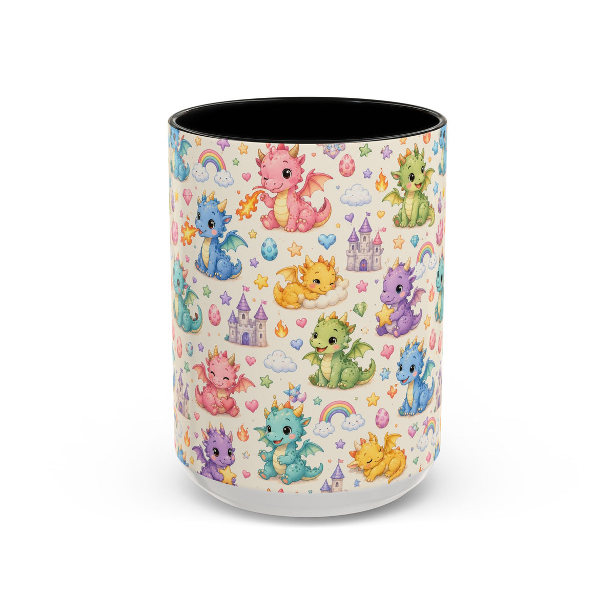 Accent Coffee Mug  (11/15 oz) - Baby Dragon Fantasy