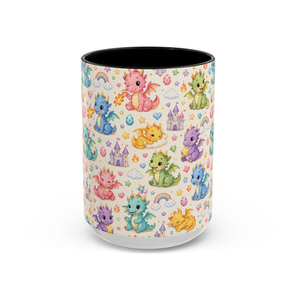 Accent Coffee Mug  (11/15 oz) - Baby Dragon Fantasy