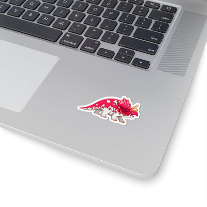 Kiss-Cut Stickers - Triceratops Dino Printify