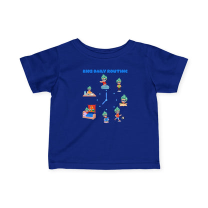 Infant Fine Jersey Tee - Super kiddo daily routine - [[{"value":"Wonderwear Kid"}]]