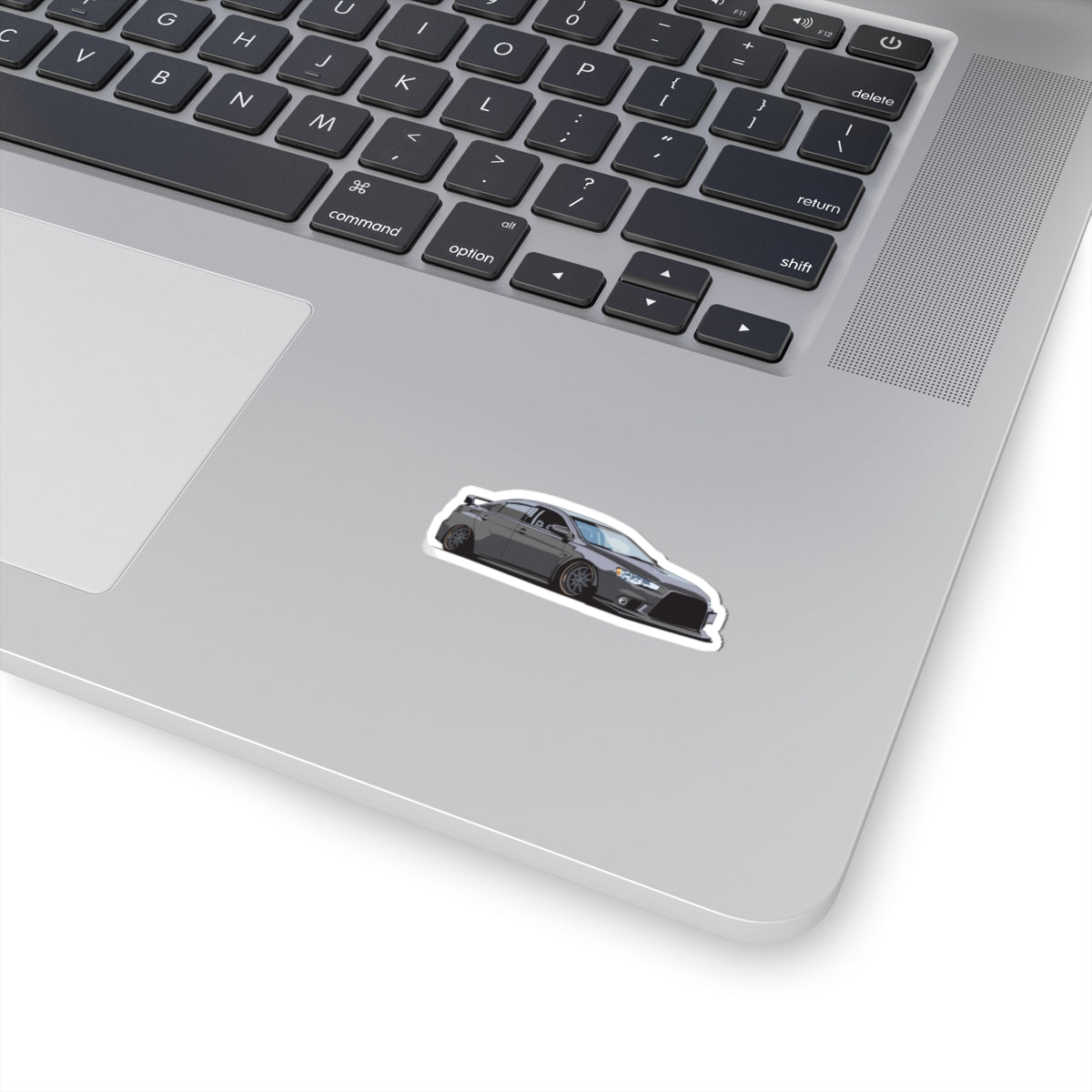 Kiss-Cut Stickers - Dark Gray sports car