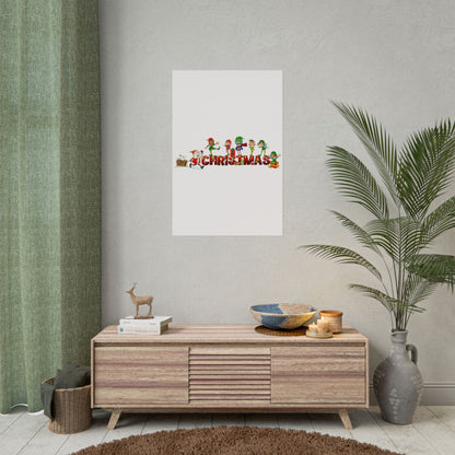 Rolled Posters - Christmas with santa claus and friends - [[{"value":"Wonderwear Kid"}]]