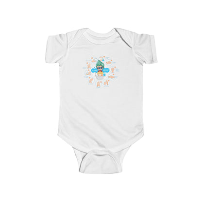 Infant Bodysuit - Super kiddo hand washing steps - [[{"value":"Wonderwear Kid"}]]