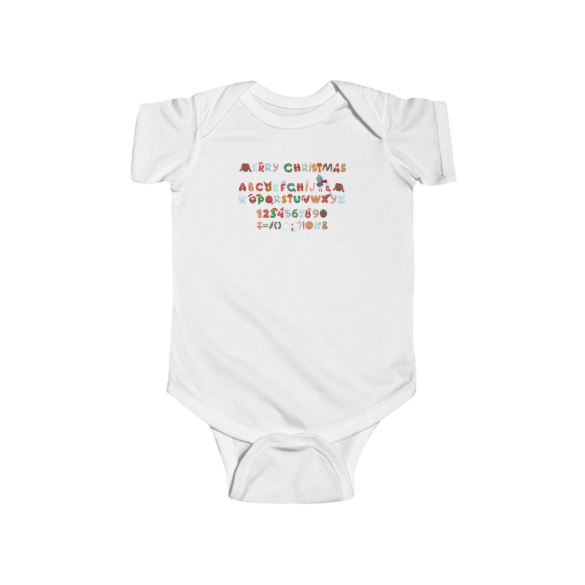 Infant Bodysuit - Christmas alphabet - [[{"value":"Wonderwear Kid"}]]