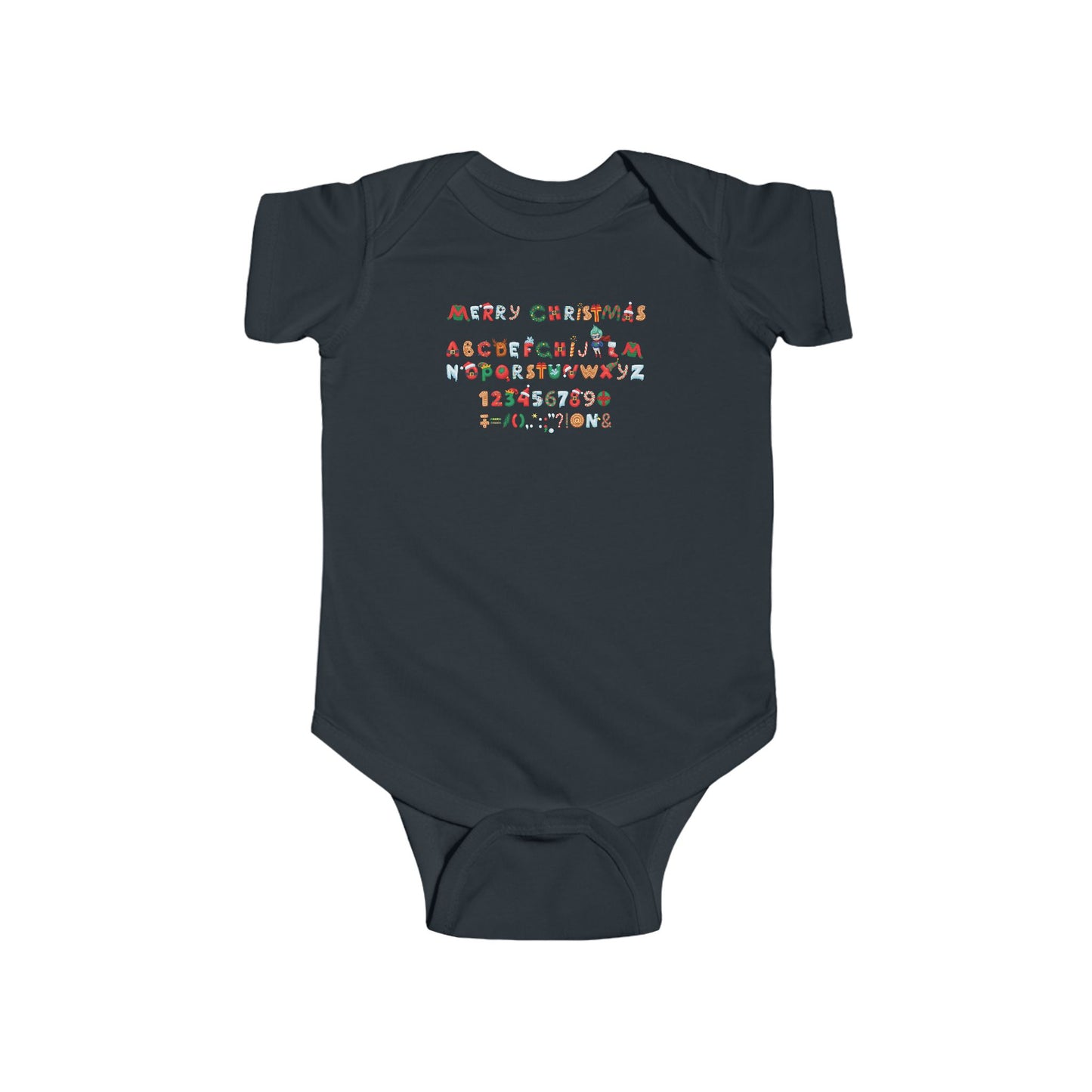 Infant Bodysuit - Christmas alphabet - [[{"value":"Wonderwear Kid"}]]
