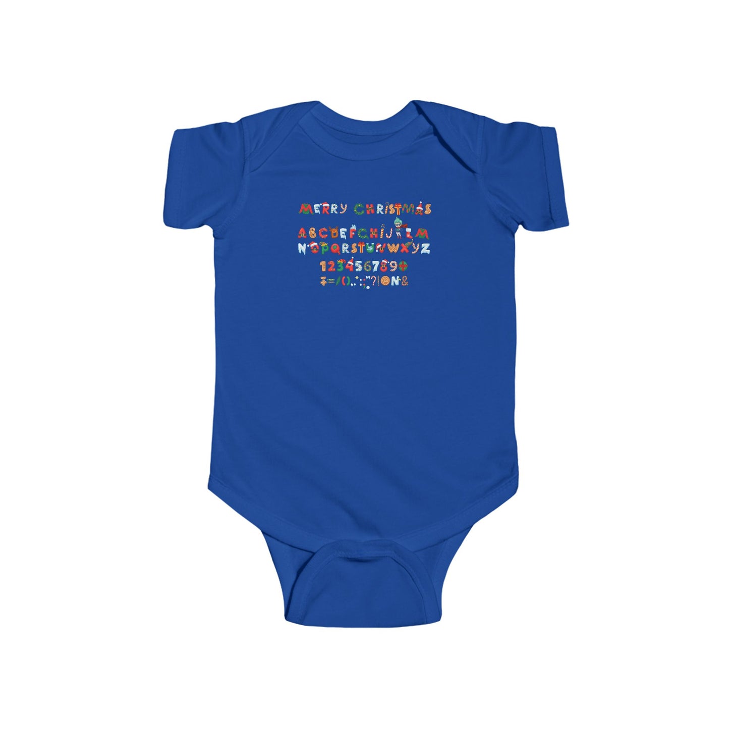 Infant Bodysuit - Christmas alphabet - [[{"value":"Wonderwear Kid"}]]