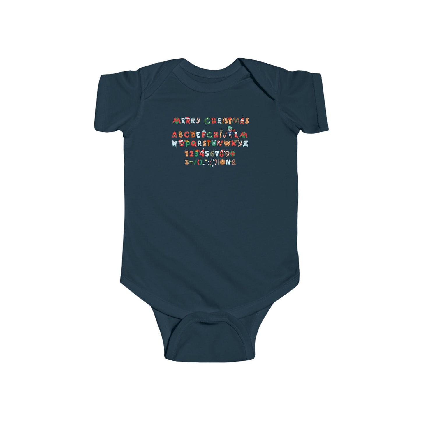 Infant Bodysuit - Christmas alphabet - [[{"value":"Wonderwear Kid"}]]