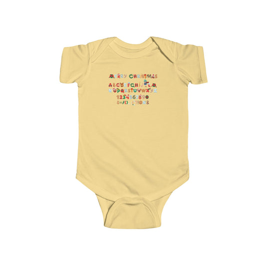 Infant Bodysuit - Christmas alphabet - [[{"value":"Wonderwear Kid"}]]