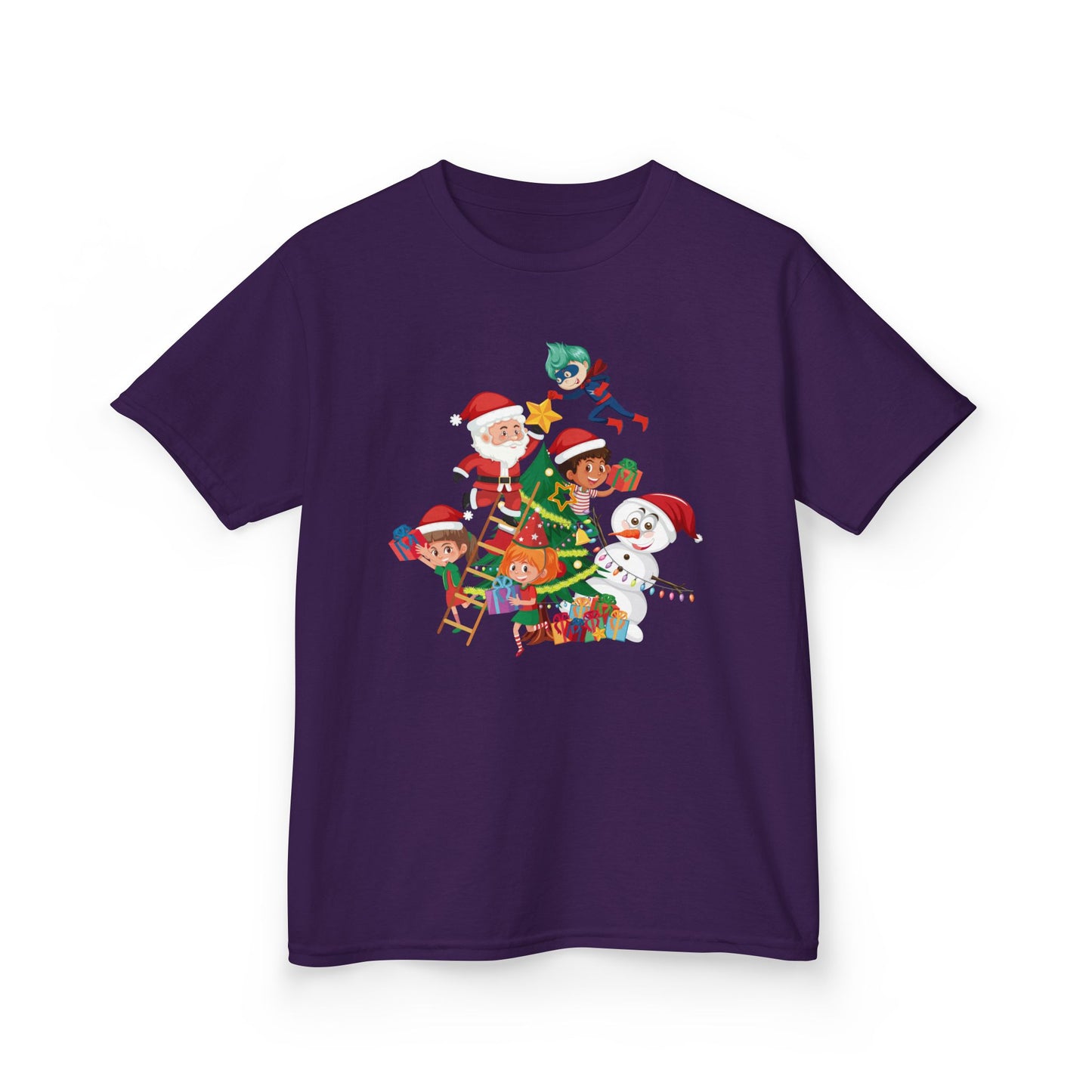 Kids Heavy Cotton™ Tee - Super kiddo making christmas tree - [[{"value":"Wonderwear Kid"}]]