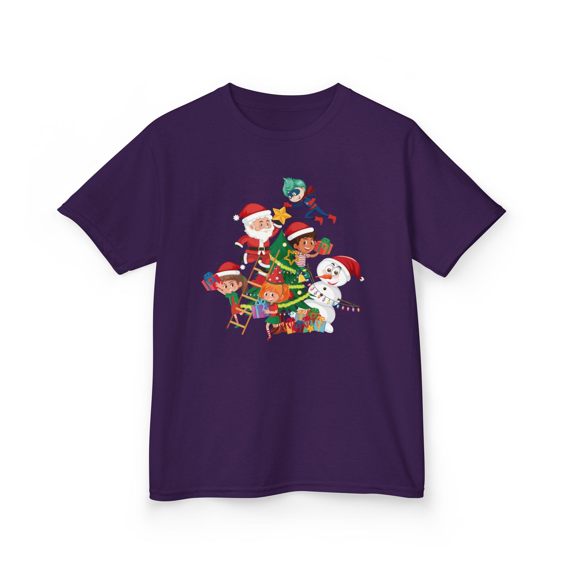 Kids Heavy Cotton™ Tee - Super kiddo making christmas tree - [[{"value":"Wonderwear Kid"}]]