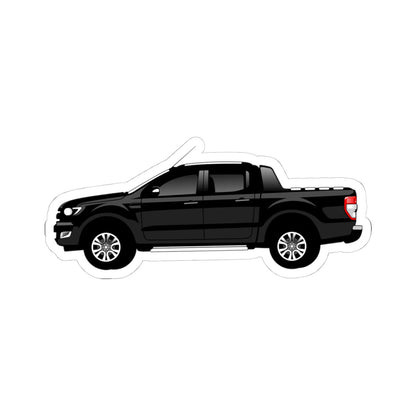 Kiss-Cut Stickers - Black Pick Up Car Printify