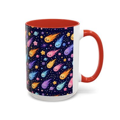 Accent Coffee Mug  (11/15 oz) - Cosmic Comet