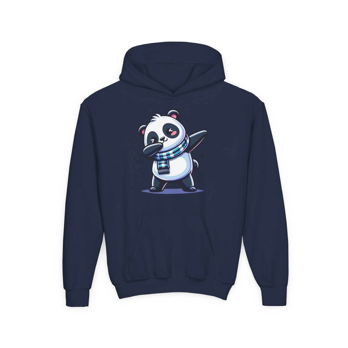 Youth Heavy Blend Hooded Sweatshirt - Panda dabbing dance