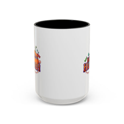 Accent Coffee Mug - Happy halloween banner Printify