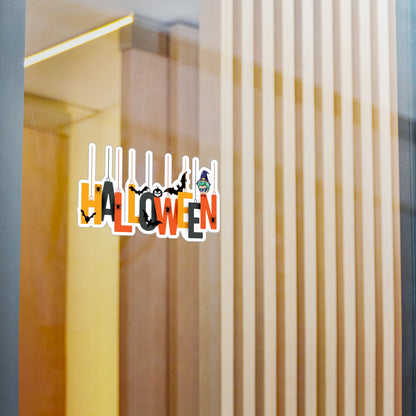 Halloween Kiss-Cut Vinyl Decals – Holloween hanging letters Printify