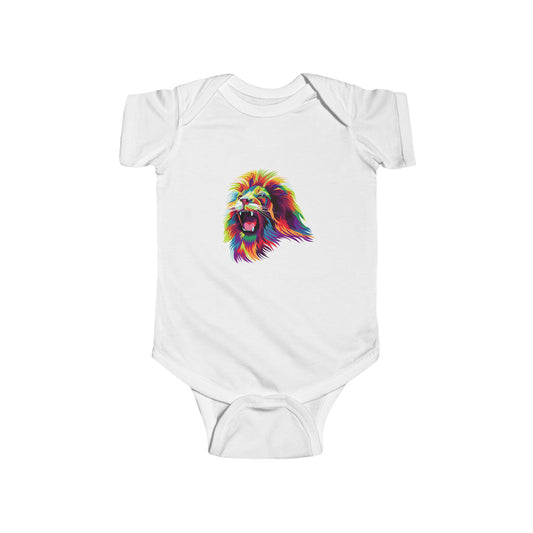 Infant Fine Jersey Bodysuit - Lion head