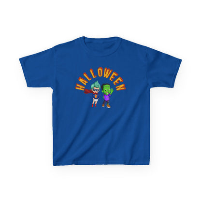 Kids Heavy Cotton™ Tee - Holloween with super kiddo Printify