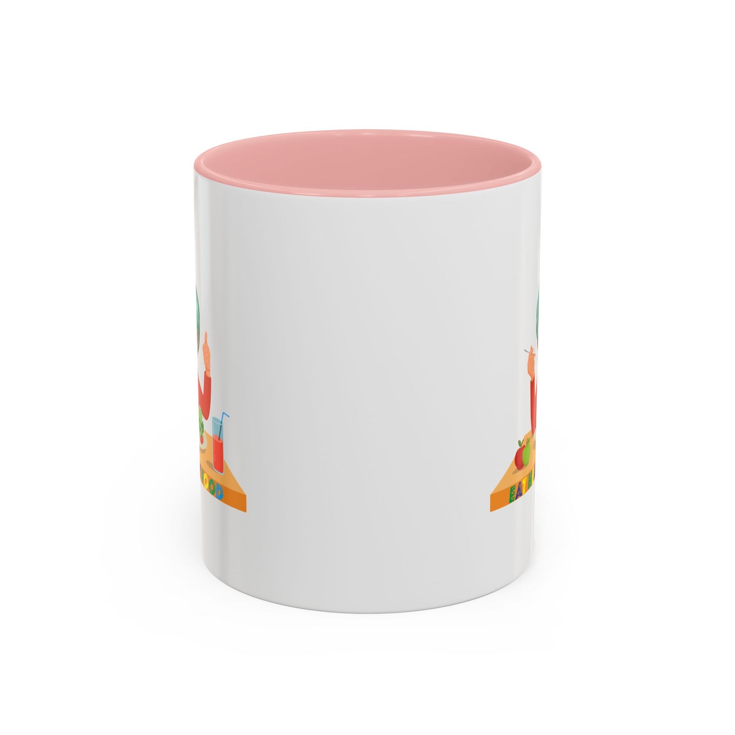 Accent Coffee Mug - Super kiddo eating healthy breafast