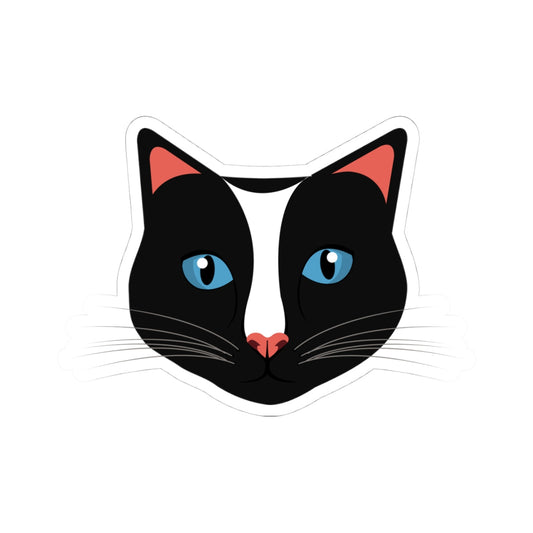 Kiss-Cut Stickers - Cute Cat Face Printify