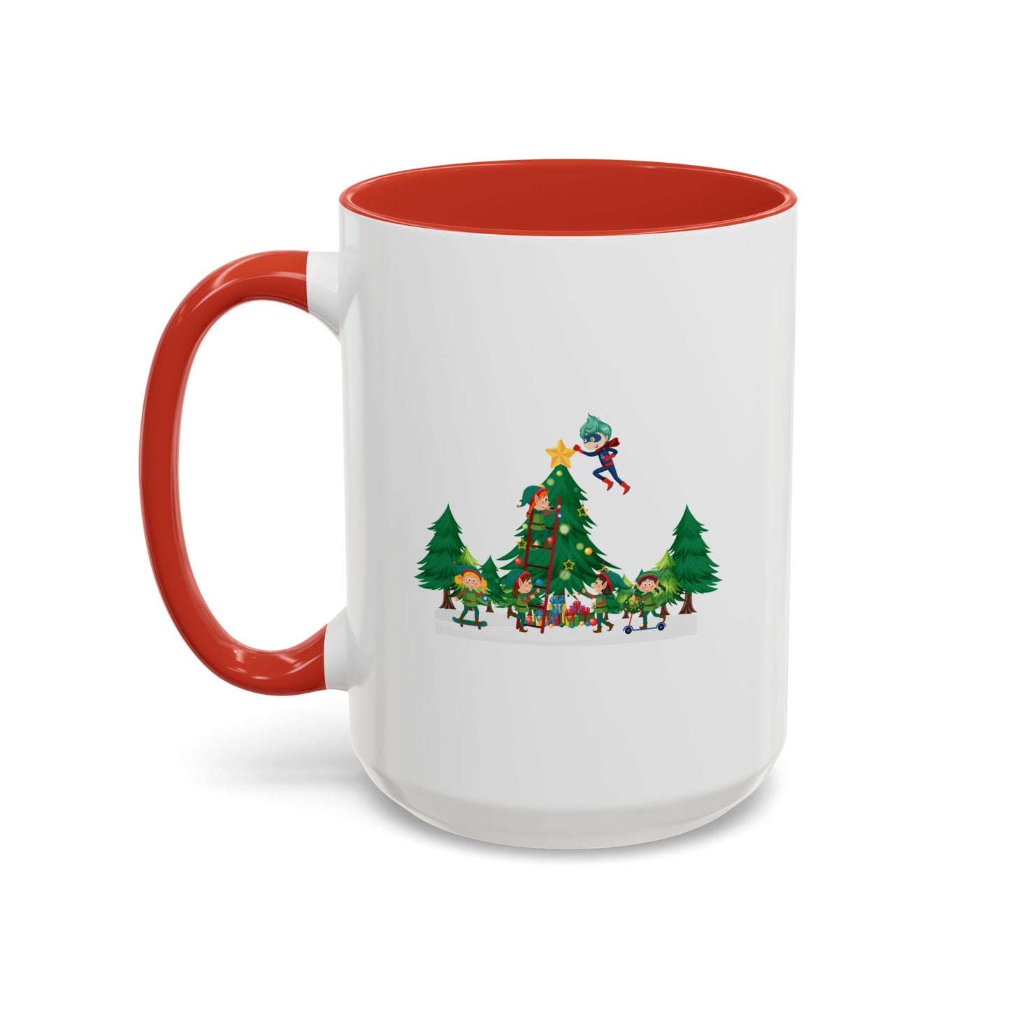 Accent Coffee Mug - Super kiddo putting the stars