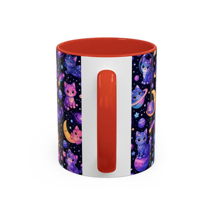 Accent Coffee Mug (11/15 oz) - Galaxy cats