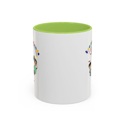 Accent Coffee Mug - Leo & Friends - Learning and growing - [[{"value":"Wonderwear Kid"}]]