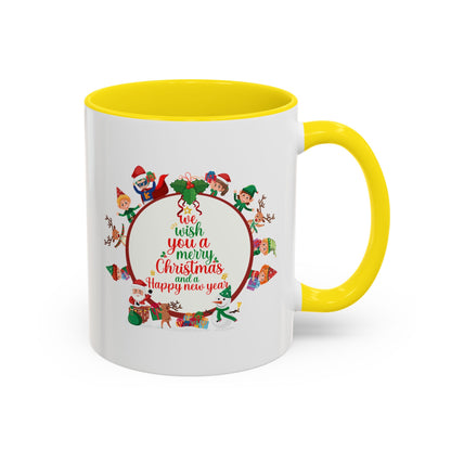 Accent Coffee Mug - We wish you a merry christmas - [[{"value":"Wonderwear Kid"}]]