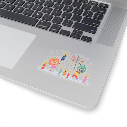 Kiss-Cut Stickers - Super kiddo lighting fireworks - [[{"value":"Wonderwear Kid"}]]