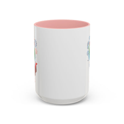 Accent Coffee Mug - Super kiddo holding globe - [[{"value":"Wonderwear Kid"}]]