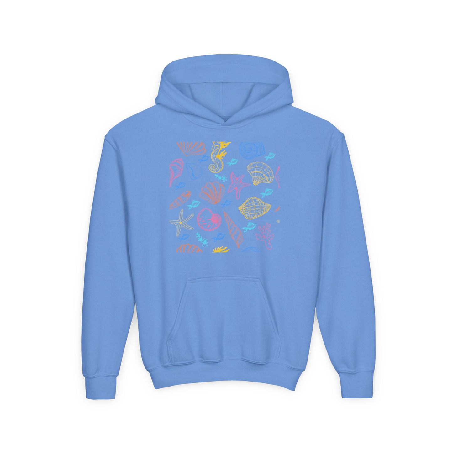 Youth Heavy Blend Hooded Sweatshirt - Sea creatures
