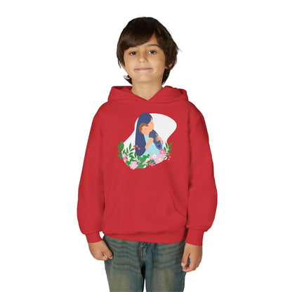 Youth Heavy Blend Hooded Sweatshirt - Mothers love Printify