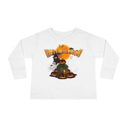 Toddler Long Sleeve Tee - Happy holloween - cemetery - [[{"value":"Wonderwear Kid"}]]