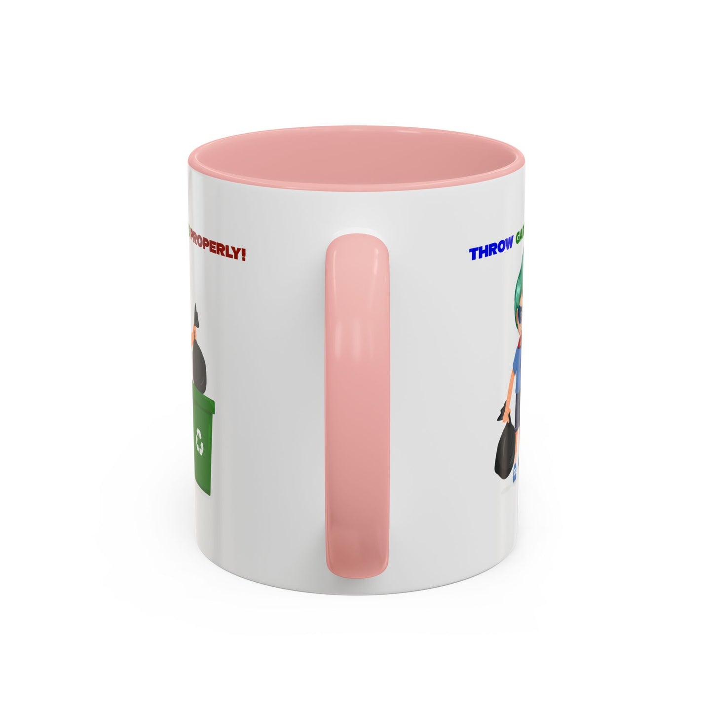 Accent Coffee Mug - Super kiddo taking trash out