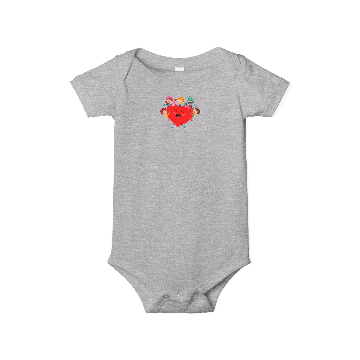 Infant Jersey One Piece - Valentines -  Super kiddo with friends - [[{"value":"Wonderwear Kid"}]]