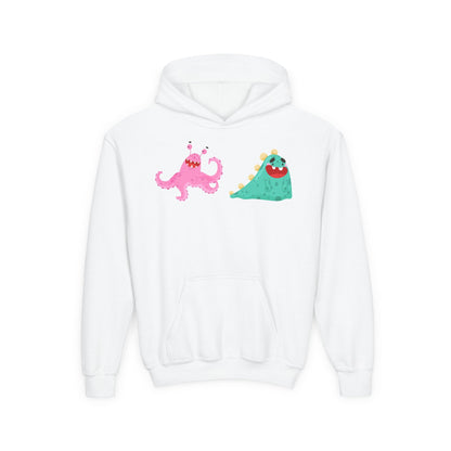 Youth Heavy Blend Hooded Sweatshirt - Joyful monster Printify