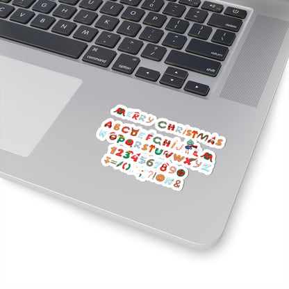 Kiss-Cut Stickers - Christmas alphabet - [[{"value":"Wonderwear Kid"}]]